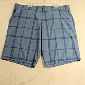 OP Flex 4 Way Stretch Mens Sz 42 Plaid Blue Board Beach Summer